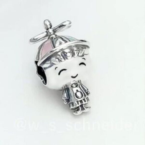 Pandora Kids Silver and Pink Toy Charm - Picture 2 of 4